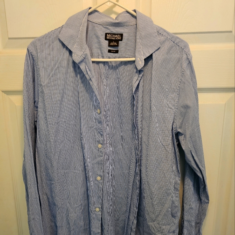 Michael Kors Blue Men's Shirt